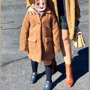 J Crew Brown Sherpa Teddy Coat